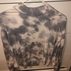 Tie dye crop crew neck